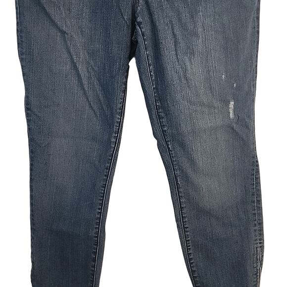 Ann Taylor LOFT  Medium Wash Lightly Distressed Jeans - Picture 3 of 8